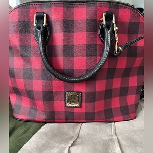 Dooney and Burke checkered handbag.